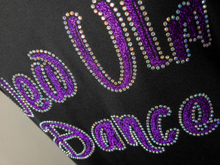 New Ulm Dance Rhinestone Black Moisture Wicking Fleece Jacket