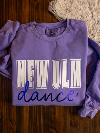New Ulm Dance Dyed Violet Crewneck Sweatshirt