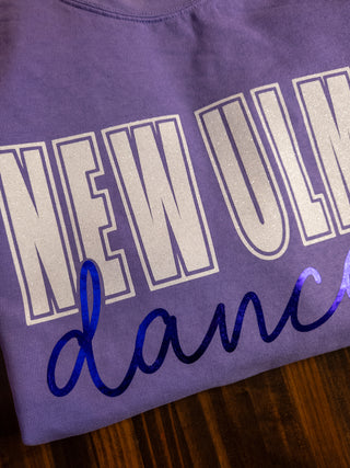 New Ulm Dance Dyed Violet Crewneck Sweatshirt