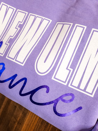 New Ulm Dance Dyed Violet Crewneck Sweatshirt