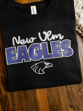 New Ulm Eagles Black Tee