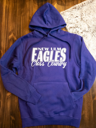 New Ulm Eagles Cross Country Purple Core Fleece Hoodie