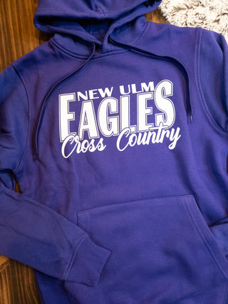 New Ulm Eagles Cross Country Purple Core Fleece Hoodie