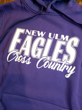New Ulm Eagles Cross Country Purple Core Fleece Hoodie