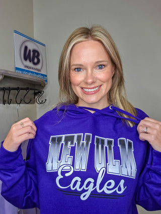 New Ulm Eagles Classic Purple Hoodie