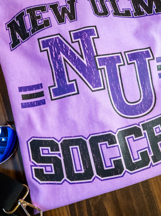 New Ulm Soccer Neon Violet Dyed Tee