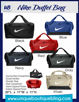 Personalized Dance Nike Duffel Bag