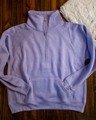 Ladies Relaxed Half Zip Pullover