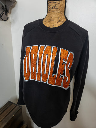 Orioles Rhinestone Cloud Fleece Crewneck Sweatshirt