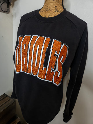 Orioles Rhinestone Cloud Fleece Crewneck Sweatshirt