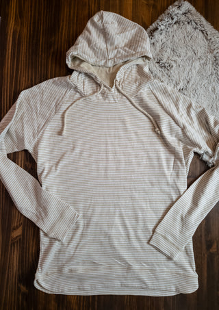 Corded Drawstring Lightweight Hoodie - Ladies Fit