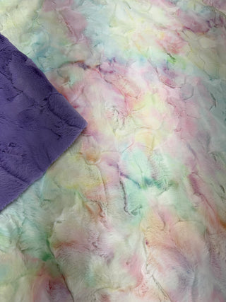Pastels Sorbet Minky Blankets *Choose Size & Backing