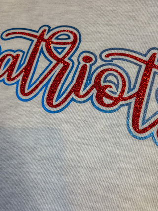 Patriots Ash Gray Sponge Fleece Crewneck Sweatshirt