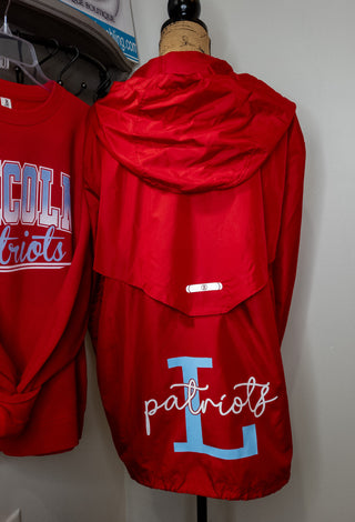 2XL Patriots L Red Lightweight Jacket