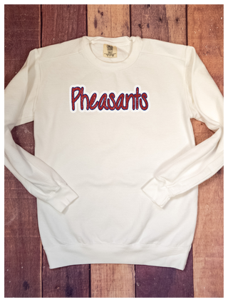Pheasants Rhinestone Dyed Crewneck Sweatshirt