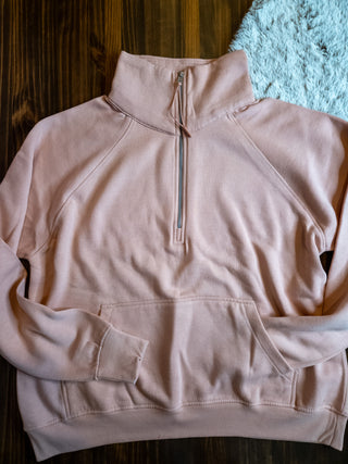 Ladies Relaxed Half Zip Pullover