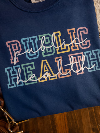 Public Health Navy Dyed Top