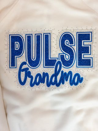 Pulse Rhinestone Bleached Linen Half Zip Pullover
