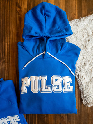 Pulse Puff Print Blue Hooded Sweatshirt