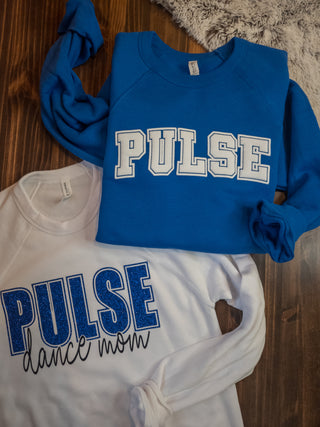 Pulse Puff Print Blue Crewneck Sweatshirt