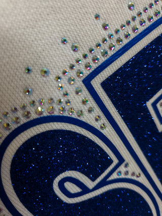 Pulse Rhinestone Bleached Linen Half Zip Pullover