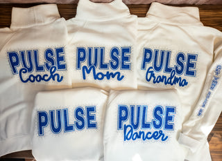 Pulse Rhinestone Bleached Linen Half Zip Pullover