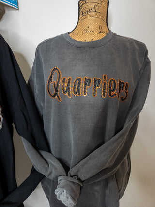 Quarriers Rhinestone Dyed Pepper Crewneck Sweatshirt