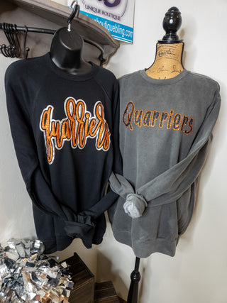 Quarriers Sparkle & Puff Sponge Fleece Crewneck Sweatshirt
