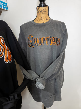 Quarriers Rhinestone Dyed Pepper Crewneck Sweatshirt