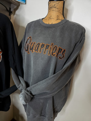 Quarriers Rhinestone Dyed Pepper Crewneck Sweatshirt