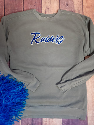 Raiders Rhinestone Dyed Crewneck Sweatshirt