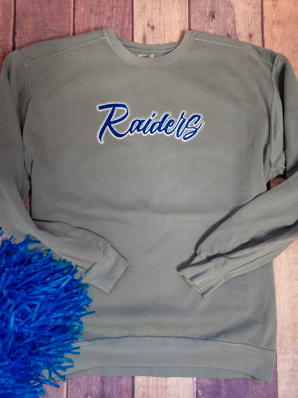 Raiders Rhinestone Royal Tonal Hoodie – Unique Boutique