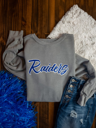 XL Raiders Rhinestone Dyed Crewneck Sweatshirt