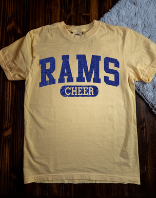 Rams Cheer Butter Dyed Tee