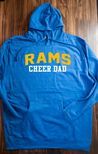 Rams Cheer Dad Royal Blue Classic Hoodie