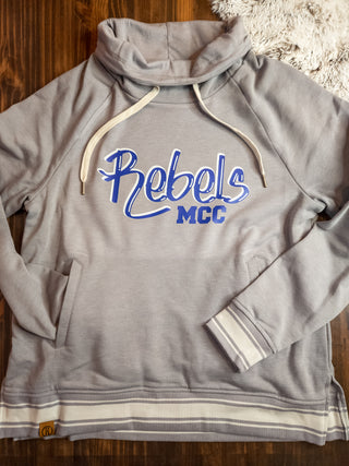 Rebels MCC Gray Cowl Neck