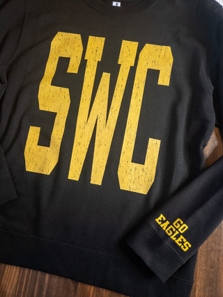 SWC Go Eagles! Black Classic Crewneck Sweatshirt