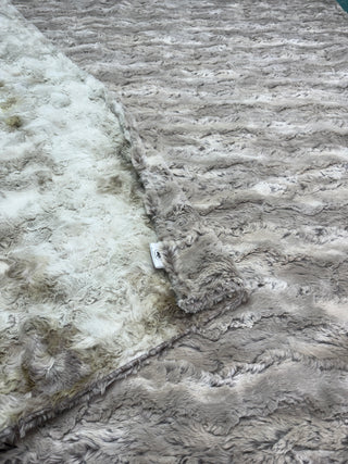 Sandstone Brown Tones Wild Rabbit Minky Blanket *READY TO SHIP