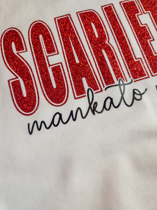 Scarlets Mankato West Dyed White Crewneck Sweatshirt