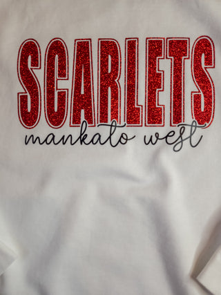 Scarlets Mankato West Dyed White Crewneck Sweatshirt