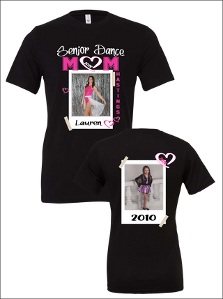 2026 Hastings Senior Dance Mom Personalized Black Tee