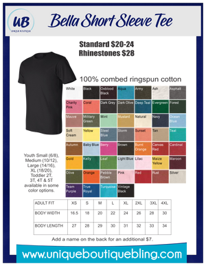 Soccer Mom Rhinestone Tee - Blue/Navy