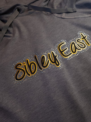 Sibley East Rhinestone Fashion Fleece Hoodie