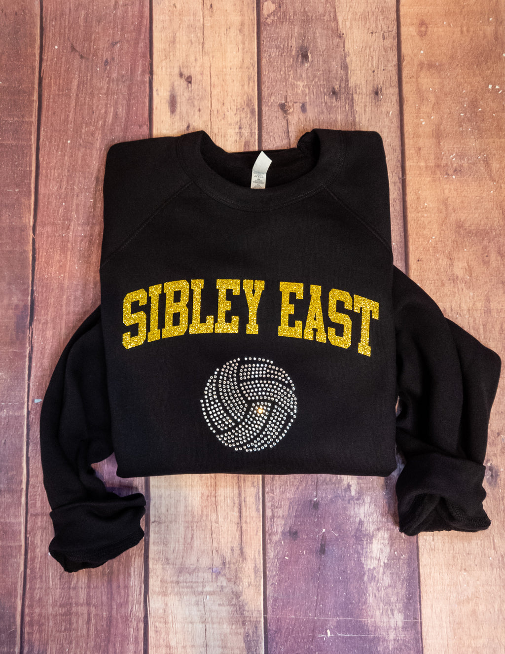 Sibley East Volleyball Rhinestone Crewneck Sweatshirt