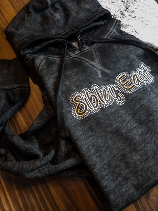 Sibley East Rhinestone Black Zen Fleece Hoodie