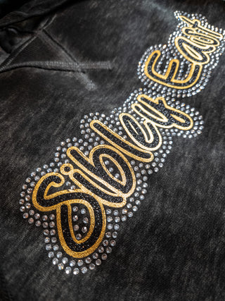 Sibley East Rhinestone Black Zen Fleece Hoodie