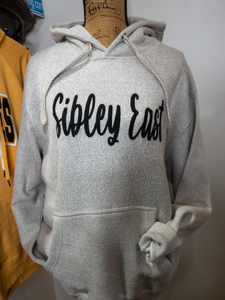 Sibley East Pep Rally Ribbed Hooded Sweatshirt - Latte