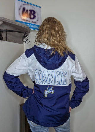 Sioux Valley Cossacks Navy And White Victory Series Hooded Jacket