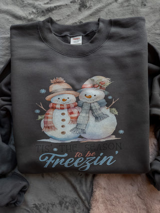 Freezin' Snowmen Crewneck Sweatshirt