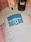 Soccer Mom Rhinestone Tee - Blue/Navy